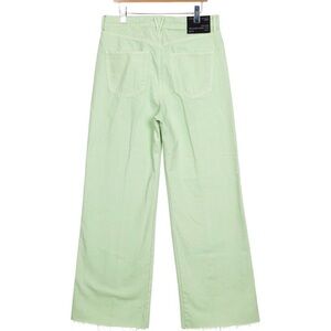 Veronica Beard Light Green Flare Jeans